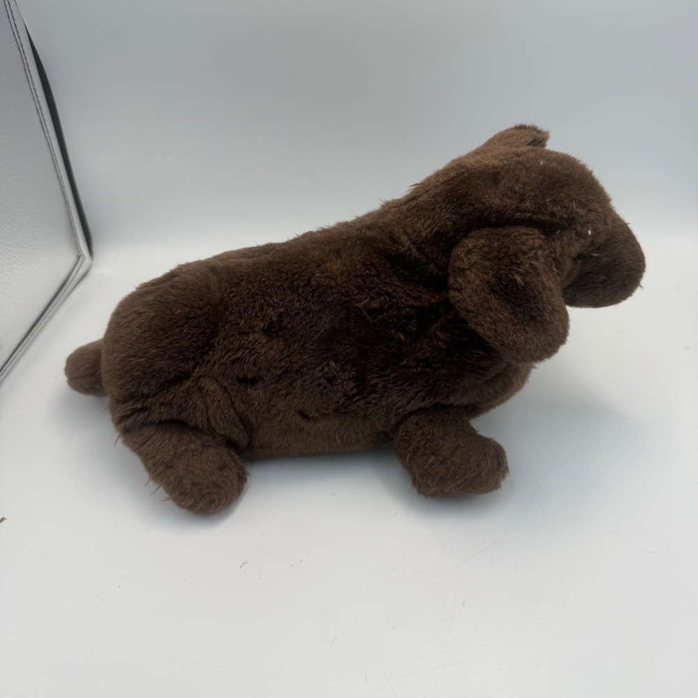 Vintage Dakin Brown Dachshund Puppy Dog Plush Stuffed Animal Applause 11 Inch